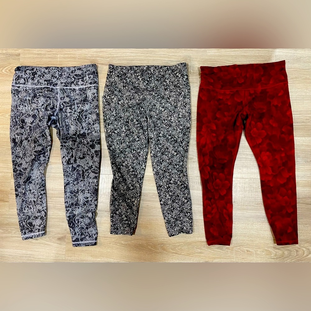 Athleta 2 elation & 1 salutation textured leggings